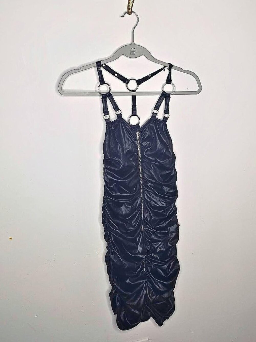 Darque black dress with o ring